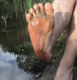 Down by the stream bigfoot thrives - come fuck and suck this he-yeti