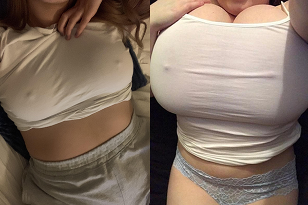 Braless comparison (Ft. Cassie0pia)