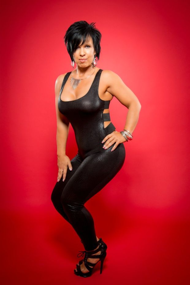 What a vixen in leather.