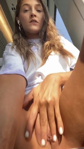 Finger fucking in first class 03