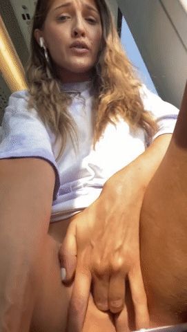 Finger fucking in first class 10