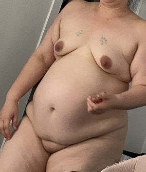 Huge belly, tiny tits