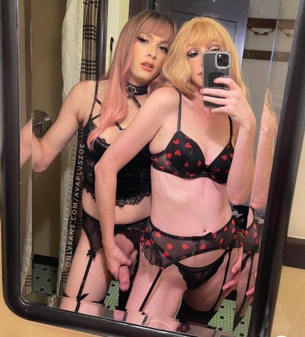 Holding her girlfriends cock selfie