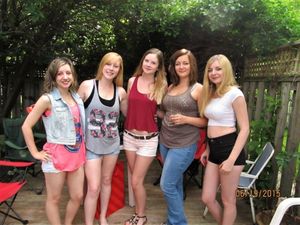 Five cuties in the back. Who would you take to the front?