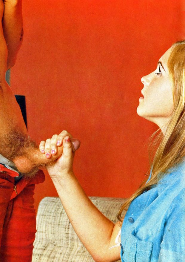 Redhead jerks off Cock
