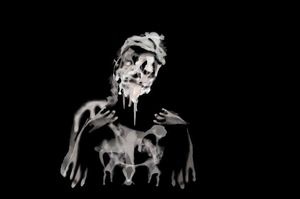 Worthless Lil Latina Slut Valeria Soledad Moncada's Cum Siluette