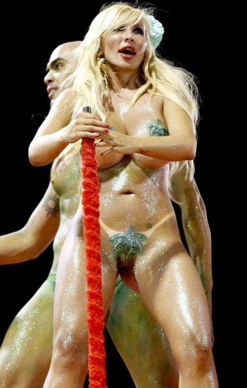 Breathtaking Nude Carnival Chick with Big Boobs