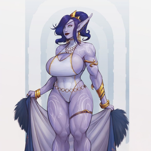 big boobs, comic, cartoon nightelf