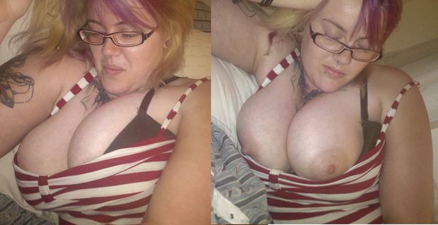 Leeann's Big Goth Titties