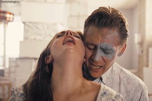 Tom Hiddleston and Elisabeth Moss in High Rise