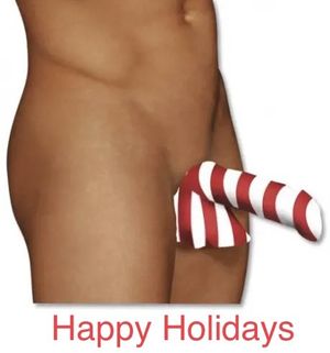 Candy cane cock