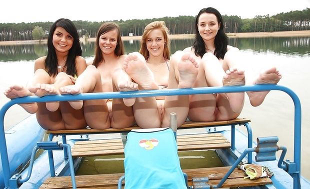 Naked women group