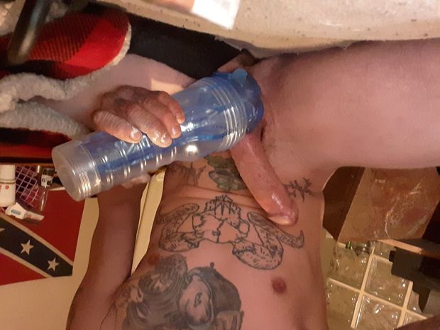 Big dick fleshlight play