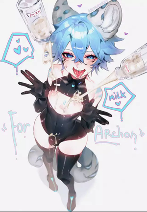 Cute trap getting milked