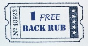 A back rub coupon