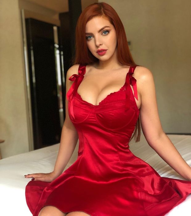 red dress
