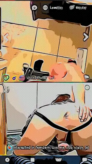 Caged trap shows off cute ass on webcam