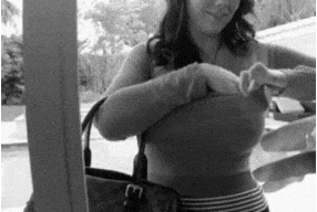 Sorry Mam, can't come in unless you show me those titties