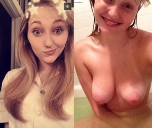 with grimace and without