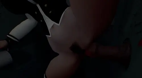 Hot chick from neighborhood rides on Giant horse cock #2