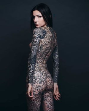 Tattoo feuilles d'acanthe