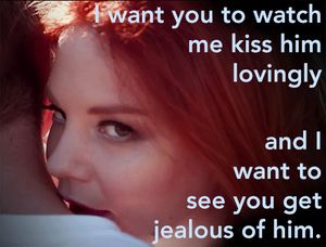 watch her lips on his neck