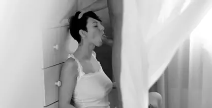 Love the short hair and big tits