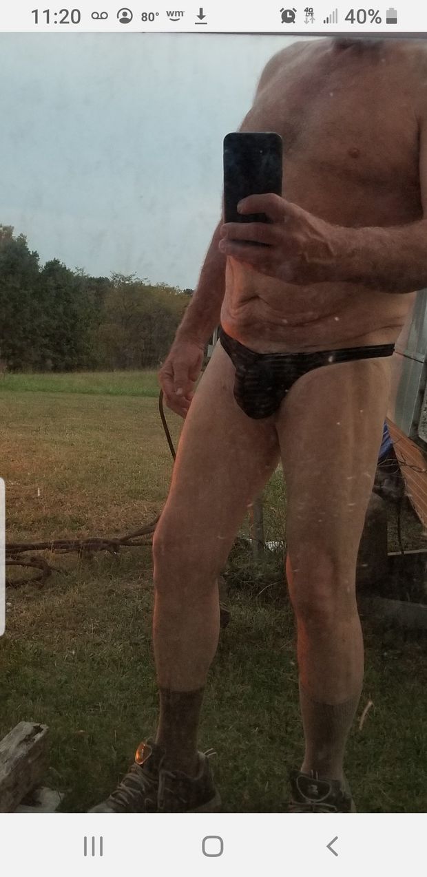 My Thong bulging