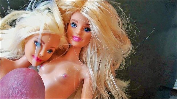 barbie sisters give giant cock handjob