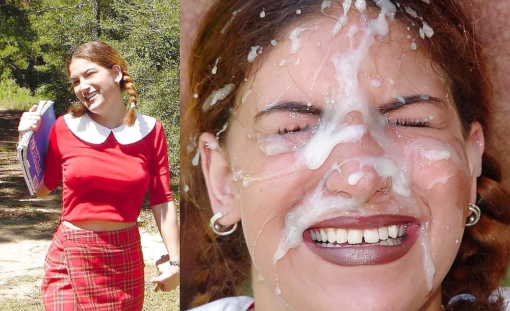 COHF Slut Before and After Bukkake