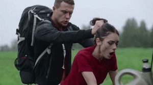 Random hitchhiker bangs your wife on side of the road as you jerk-off in the car