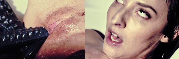 Love this quad anal penetration on Amirah Adara from Hentaied's tentacles
