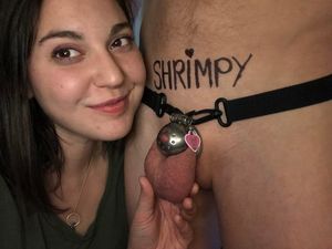 Small cock in a cage