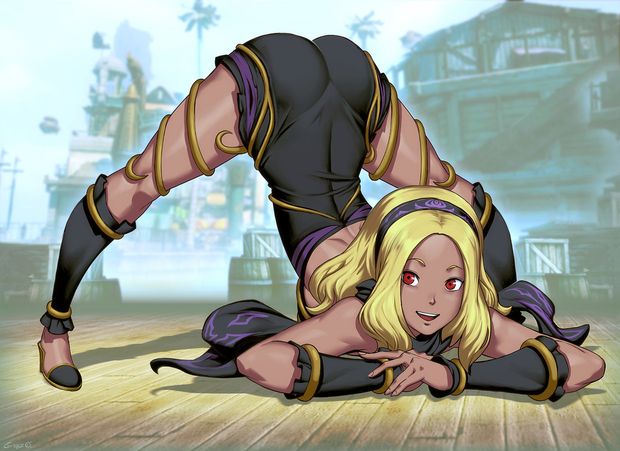 Rubia sexy con un culo increíble