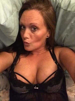 Sexy huge tits in black lace