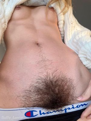 Showing off her bush