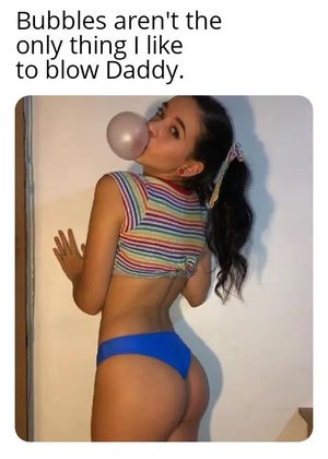 Daughter likes to blow