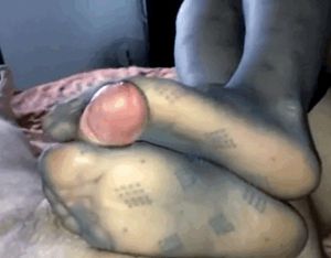 Hot Nylon Footjob