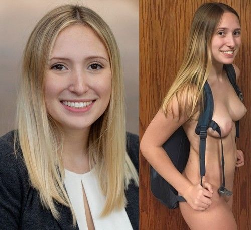 blonde with bag