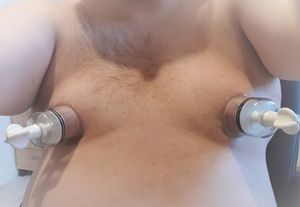 making my tits bigger with nipple suctions