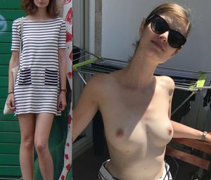 Tall, slim, firm tittied red