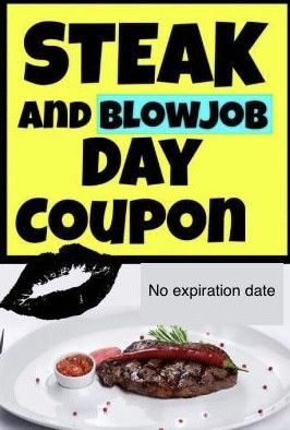 Steak & blowjob coupon