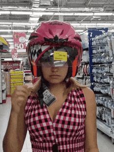 Does this helmet make my tits look big? How about now?
