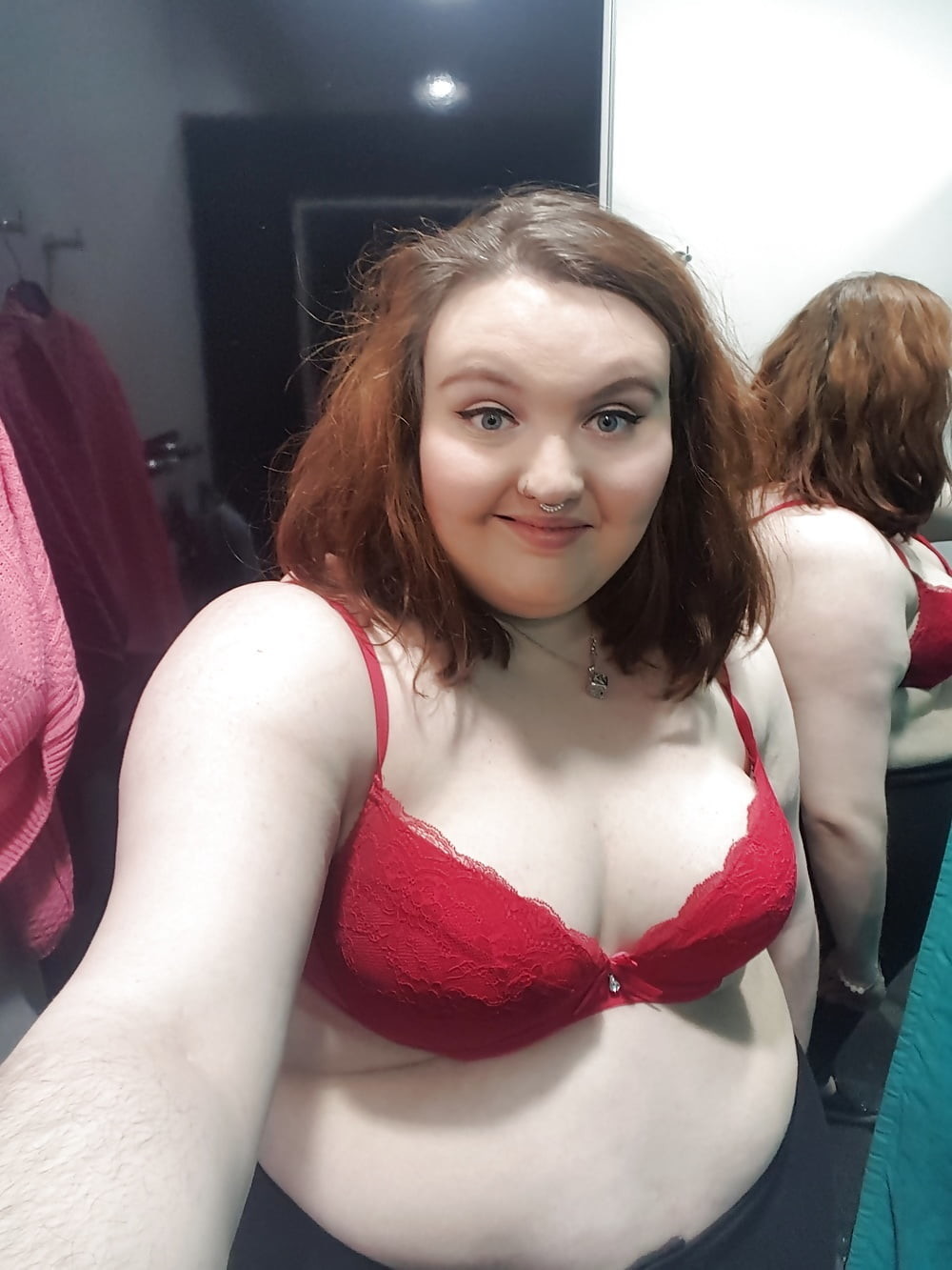 Ignorant stupid look on ugly BBW face
