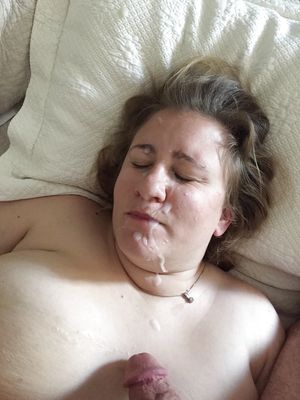 This bitch is nothing special. Good thing there's cum on her fat face