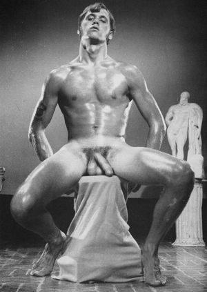 Nude gay vintage model