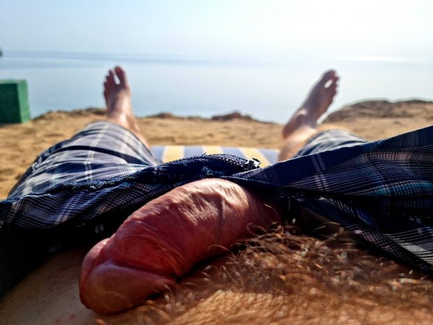 exposed and ready for hot sex on the beach