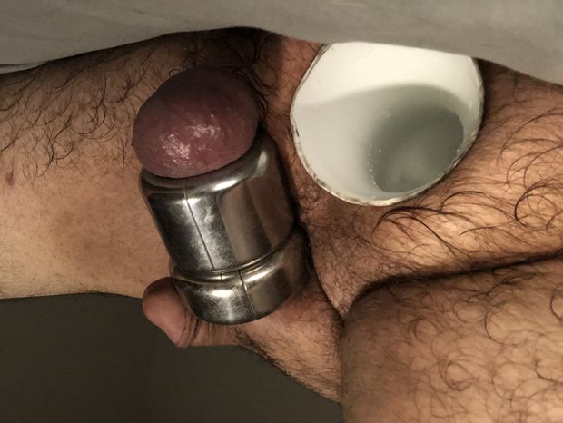 Gapped ass and 3lbs balls ready for a horse cock