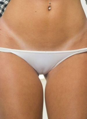 low waist white cotton panties
