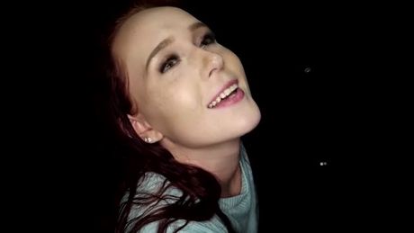 Cute Redhead swallows lots if loads at the gloryhole